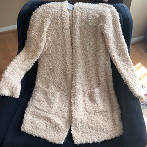 London Kaye Chunky Cream Knit Cardigan NWOT